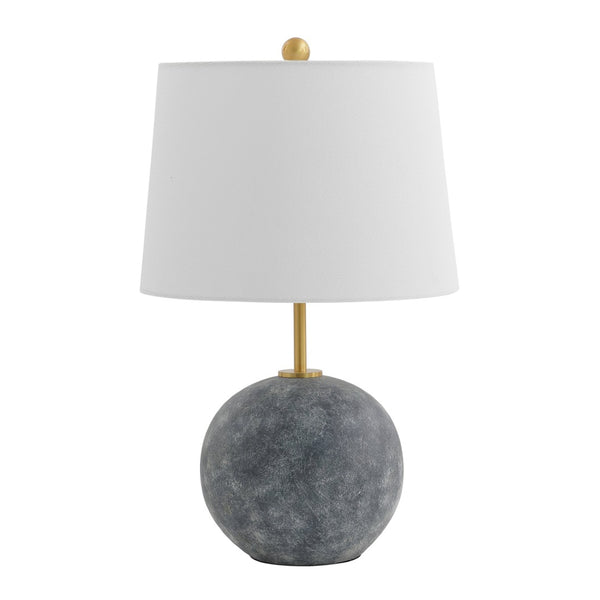 Safavieh CLA, Modern Grey Washed Concrete Table Lamp with Brass Accents - Elegant Lighting for Any Space TBL4592A