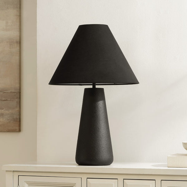Safavieh Piper, 27 Inch, Black, Resin Table Lamp Black Shade  Tbl4594a