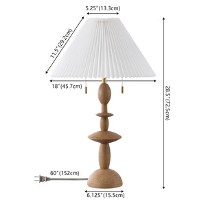 Safavieh Mensy, 28.5 Inch Natural Resin Table Lamp - Elegant Design For Warm Ambiance In Any Room Natural Resin Body ,Fabric Shade Tbl4595a