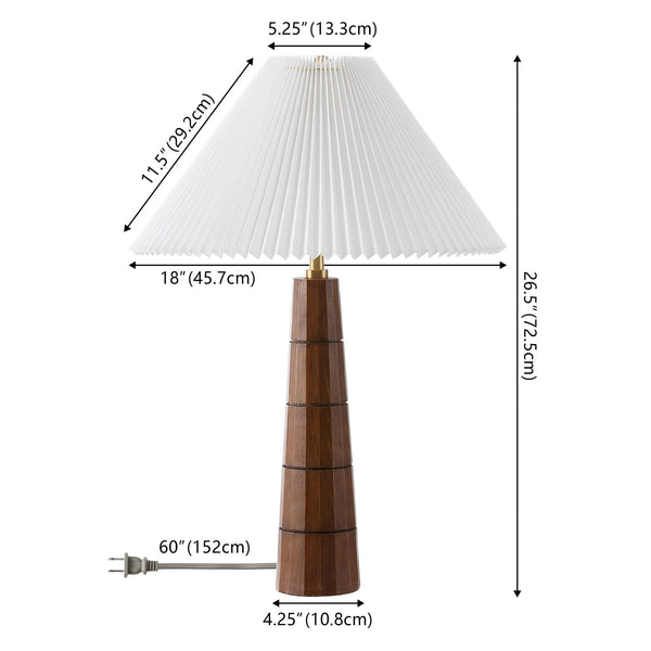 Safavieh Isla, 26.5-inch Natural Resin Table Lamp – Elegant Fabric Shade For Modern & Classic Home Décor Natural Resin Body ,Fabric Shade Tbl4596a