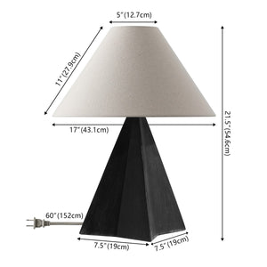 Safavieh Renzo, 21.5 Inch, Black, Resin Table Lamp TBL4598A Anqitue Black