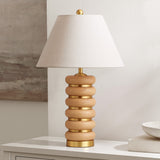 Safavieh Selene, 25 Inch, Light Brown/Brass, Resin/Metal Table Lamp TBL4600A Light Brown/Brass Gold