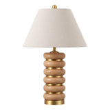 Safavieh Selene, 25 Inch, Light Brown/Brass, Resin/Metal Table Lamp TBL4600A Light Brown/Brass Gold