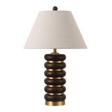 Safavieh Arani, 25 Inch, Dark Brown/Brass, Resin/Metal Table Lamp TBL4601A Dark Brown/ Brass Gold