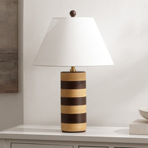 Safavieh SHEA, 24 Inch Light & Dark Brown Resin Table Lamp - Stylish Accent for Living Room & Bedroom Decor TBL4603A