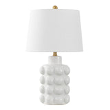 Safavieh Konny, 24 Inch, Antique White, Ceramic Table Lamp White Shade Ceramic