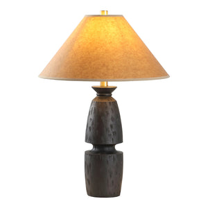 Safavieh Sola, 24 Inch Black/Camel Resin Table Lamp - Modern Design For Cozy Lighting & Home Elegance Black ,Camel Resin Body ,Paper Shade Tbl4609a