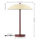 Safavieh Stassi, 16 Inch, Red/Cream, Metal Table Lamp Cream Shade Metal