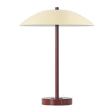 Safavieh Stassi, 16 Inch, Red/Cream, Metal Table Lamp Cream Shade Metal