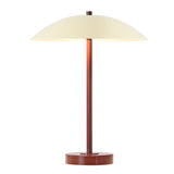 Safavieh Stassi, 16 Inch, Red/Cream, Metal Table Lamp Cream Shade Metal