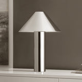 Pia, 20.5 Inch, Chrome, Metal Table Lamp