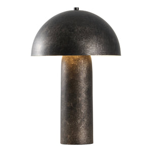 Safavieh Kenny, 21.25" Antique Black Resin And Metal Table Lamp — Sculpted Classic-Modern Bedside Light For Reading TBL4618A