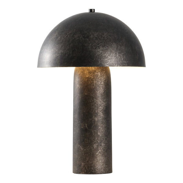 Safavieh Kenny, 21.25" Antique Black Resin And Metal Table Lamp — Sculpted Classic-Modern Bedside Light For Reading TBL4618A