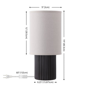 Safavieh Aster, 19 Inch Dark Brown Resin Table Lamp Set Of 2 - Elegant Lighting For Home Décor Upgrade Dark Brown Resin Body ,Fabric Shade Tbl4633a-set2