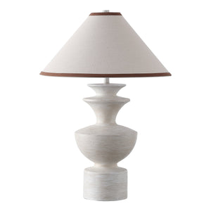 Safavieh Esme, Elegant 27-inch Antique White Resin Table Lamp With Fabric Shade For Cozy Home Decor Antique White Resin Body ,Fabric Shade Tbl4646a