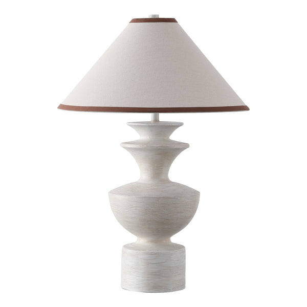 Safavieh Esme, Elegant 27-inch Antique White Resin Table Lamp With Fabric Shade For Cozy Home Decor Antique White Resin Body ,Fabric Shade Tbl4646a