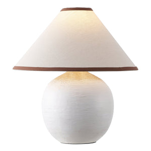 Safavieh Daneela, 18-inch White Ceramic Table Lamp - Modern Elegance For Cozy Ambiance In Any Room White Ceramic Body ,Fabric Shade Tbl4647a