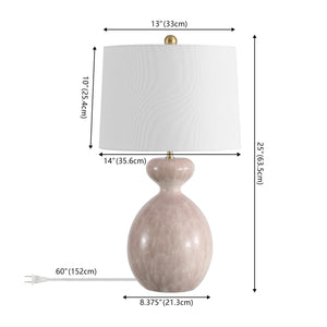 Safavieh Marialla, 25 Inch Ivory Ceramic Table Lamp - Elegant Lighting For A Warm And Inviting Home Atmosphere Ivory Ceramic Body ,Fabric Shade Tbl4649a