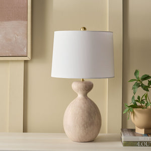 Safavieh Marialla, 25 Inch Ivory Ceramic Table Lamp - Elegant Lighting For A Warm And Inviting Home Atmosphere Ivory Ceramic Body ,Fabric Shade Tbl4649a