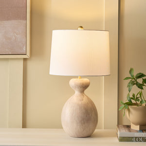 Safavieh Marialla, 25 Inch Ivory Ceramic Table Lamp - Elegant Lighting For A Warm And Inviting Home Atmosphere Ivory Ceramic Body ,Fabric Shade Tbl4649a