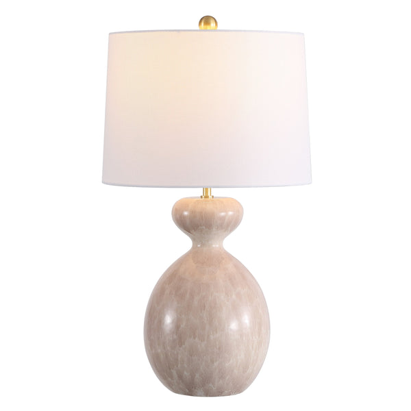 Safavieh Marialla, 25 Inch Ivory Ceramic Table Lamp - Elegant Lighting For A Warm And Inviting Home Atmosphere Ivory Ceramic Body ,Fabric Shade Tbl4649a