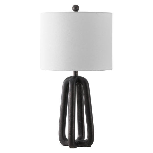 Safavieh Anine, 25-inch Black Resin Table Lamp - Modern Elegance With Soft Ambient Glow For Any Space Black Resin Body ,Fabric Shade Tbl4654a