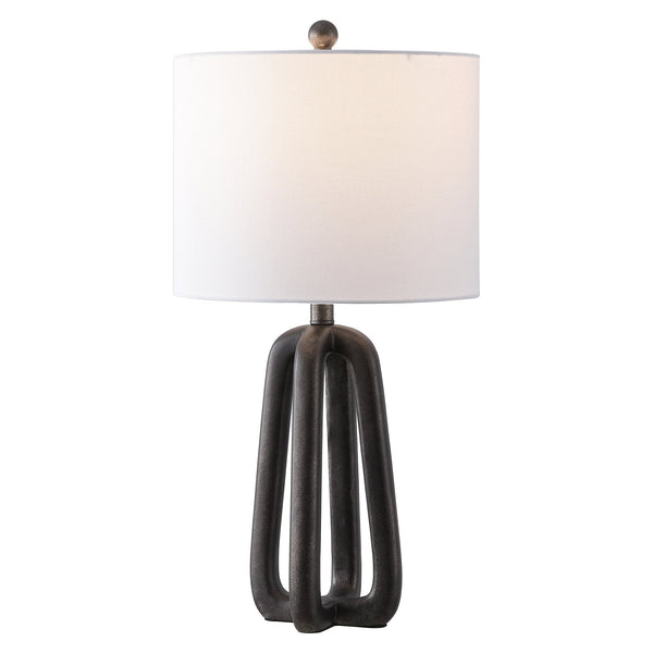 Safavieh Anine, 25-inch Black Resin Table Lamp - Modern Elegance With Soft Ambient Glow For Any Space Black Resin Body ,Fabric Shade Tbl4654a