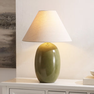 Safavieh Josi, 24-inch Green Resin Table Lamp - Elegant Home Decor With Warm Glow For Any Room Ambiance Green Resin Body ,Fabric Shade Tbl4660a