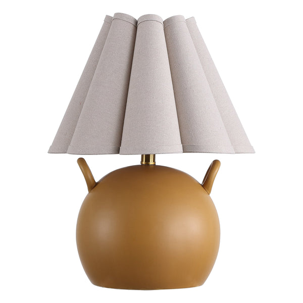 Safavieh Demi, 18.5-inch Brown Ceramic Table Lamp - Elegant Design For Modern & Traditional Home Decor Brown Ceramic Body ,Fabric Shade Tbl4661a