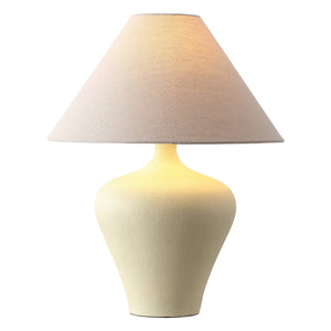 Safavieh Cassa, Sculptural 21" Beige Resin Table Lamp With Fabric Shade For Warm Ambient Lighting And Style TBL4668A