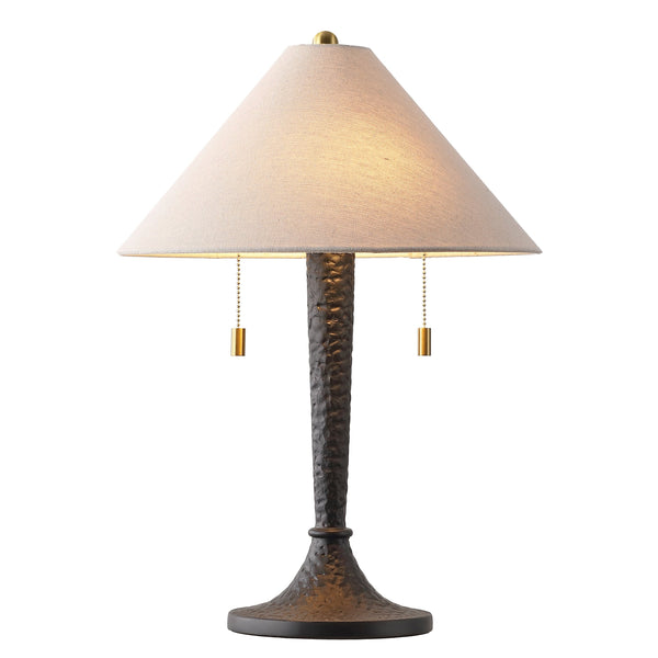 Safavieh Noelie, Elegant 21.75" Black Resin Table Lamp With Fabric Shade For Warm Ambient Light, Compact Design TBL4671A