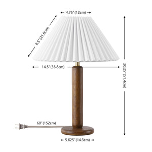 Safavieh Chlo, 20.25" Resin Table Lamp In Dark Brown With Fabric Shade — Sculptural Ambient Light For Rooms TBL4676A
