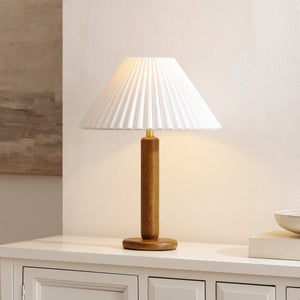 Safavieh Chlo, 20.25" Resin Table Lamp In Dark Brown With Fabric Shade — Sculptural Ambient Light For Rooms TBL4676A