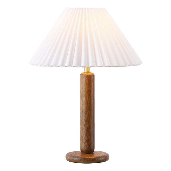 Safavieh Chlo, 20.25" Resin Table Lamp In Dark Brown With Fabric Shade — Sculptural Ambient Light For Rooms TBL4676A
