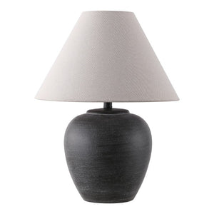 Safavieh Lucila, Column Style Black Resin Table Lamp for Bedside Desk or Living Room TBL4691A