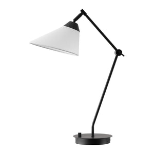 Safavieh Charli, Matte Black Metal & Fabric Table Lamp — 20.75" Compact Modern Accent Light For Living Room TBL4694A