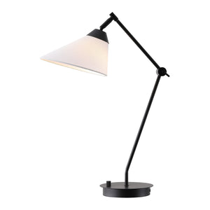Safavieh Charli, Matte Black Metal & Fabric Table Lamp — 20.75" Compact Modern Accent Light For Living Room TBL4694A