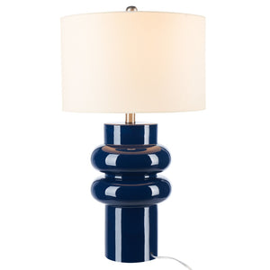 Safavieh HALLECK, 25.5 Inch Blue Ceramic Table Lamp - Stylish Accent Light for Home, Office & Bedroom Decor TBL7010A