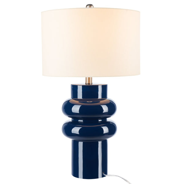 Safavieh HALLECK, 25.5 Inch Blue Ceramic Table Lamp - Stylish Accent Light for Home, Office & Bedroom Decor TBL7010A