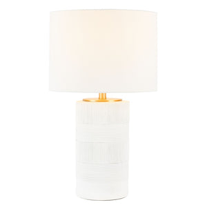 Safavieh WELLER, 25-Inch Polyresin Table Lamp - Minimalist Design for Modern Homes & Versatile Decor Styles White TBL7020A
