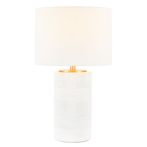 Safavieh WELLER, 25-Inch Polyresin Table Lamp - Minimalist Design for Modern Homes & Versatile Decor Styles White TBL7020A