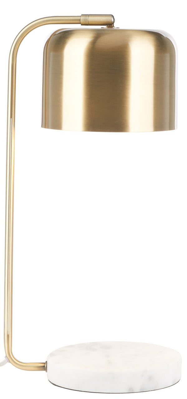 Safavieh FOLEY, 19-Inch Brass & Marble Table Lamp – Elegant Design for Home & Office Lighting Needs TBL7021A