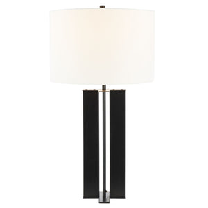 Safavieh VANYA, 28-Inch Stylish Steel Table Lamp for Modern Elegance, Durable Design & Versatile Lighting Black TBL7024B