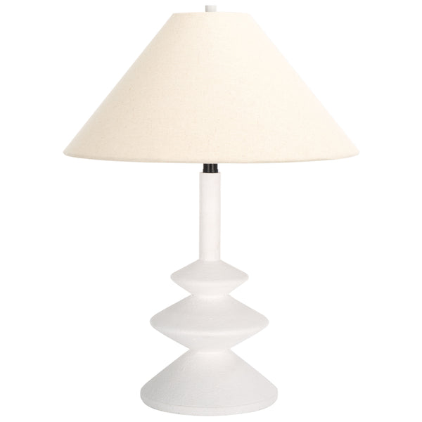 Safavieh Jessy, Elegant 25-inch White Polyresin Table Lamp With Soft Fabric Shade For Cozy Ambiance White Polyresin Body ,Fabric  Shade Tbl7027a