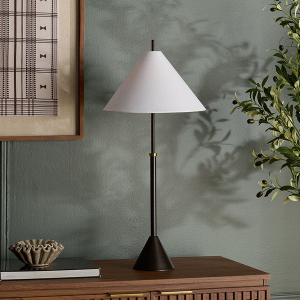 Safavieh Troye, 30 Inch Antique Silver Metal Table Lamp - Elegant Design For Contemporary Home Decor Styles Antique Silver Metal Body ,Fabric Shade Tbl8004a