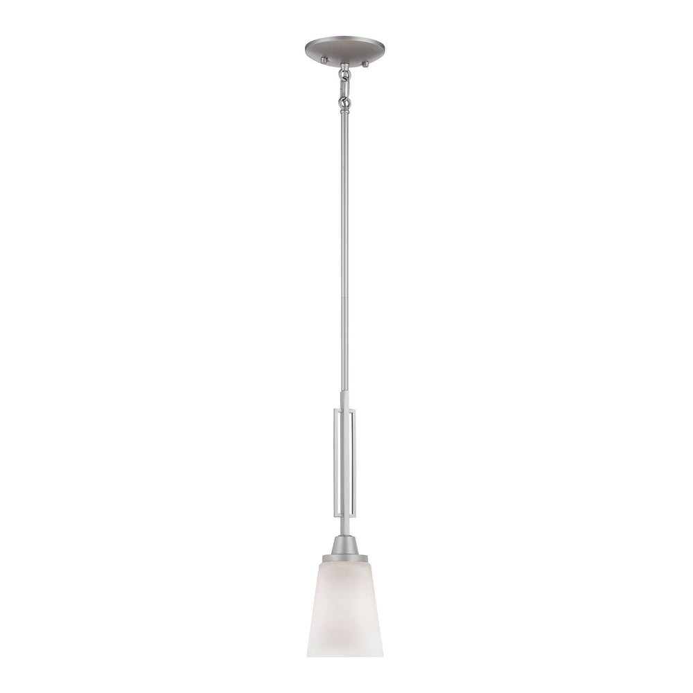 Thomas Lighting Wright Square Bell Shade Mini Pendant Matte Nickel Finish for Kitchen Islands TC0008117