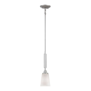 Thomas Lighting Wright Square Bell Shade Mini Pendant Matte Nickel Finish for Kitchen Islands TC0008117