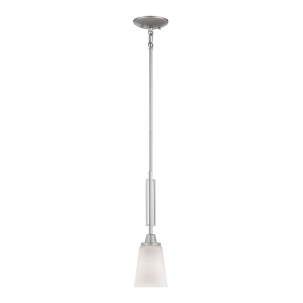Thomas Lighting Wright Square Bell Shade Mini Pendant Matte Nickel Finish for Kitchen Islands TC0008117