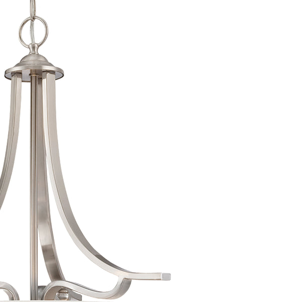 Thomas Lighting Treme Metal Tulip Glass Pendant Light for Kitchen Islands and Dining Spaces Nickel 20 inches TC0021217