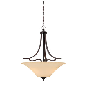 Thomas Lighting Treme Metal Tulip Glass Pendant Light for Kitchen Islands and Dining Spaces Brown 20 inches TC0021704